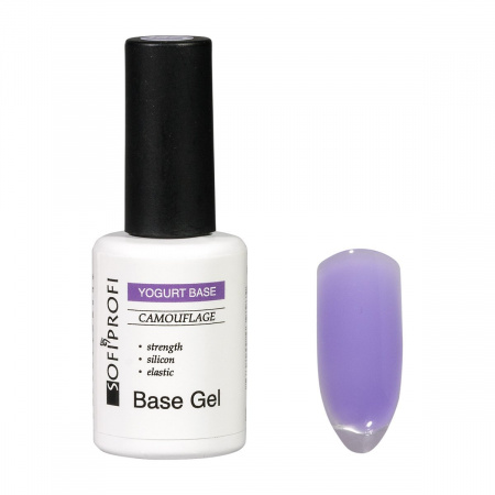 База для ногтей камуфлирующая Yogurt Base Тон Purple Sofiprofi YOGURT BASE CAMOUFLAGE, 10 мл